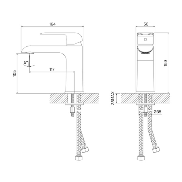 Смеситель для раковины IDDIS Calipso (CALSB00i01)
